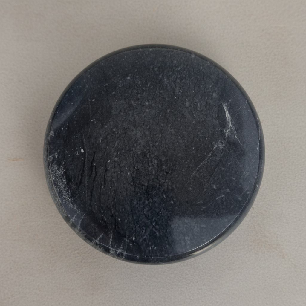 Memorial Urn | Black & White Marble